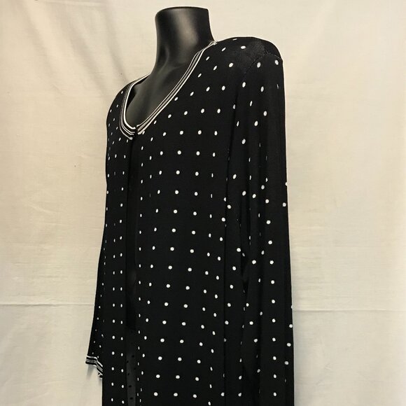 Jones New York Signature 3x sweater Black Polkadot - Picture 4 of 11